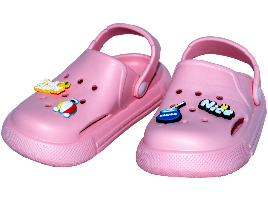 Sabots perforés EVA pour enfants, rose, taille 27