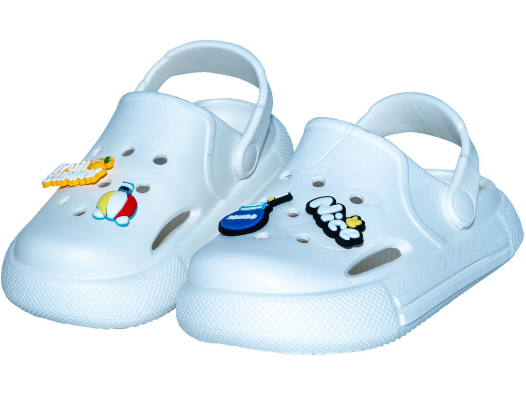 Sabots perforés EVA pour enfants, blancs, taille 27