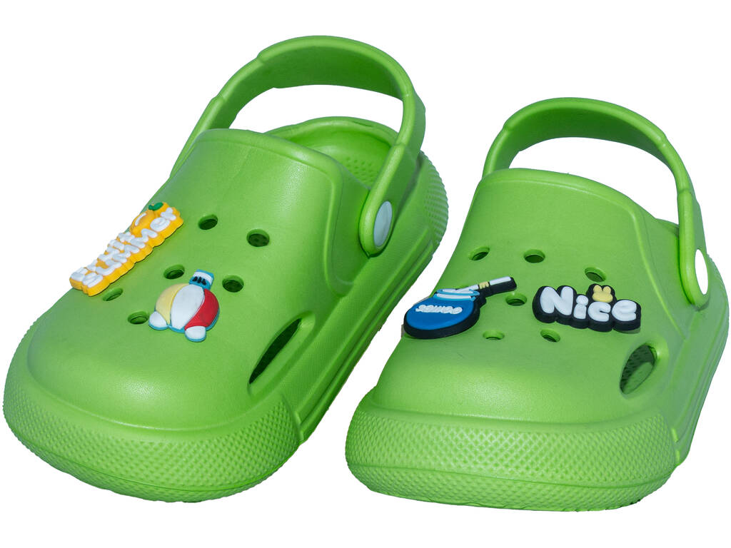 Sabots perforés EVA pour enfants, vert, taille 26