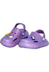 Tamancos Perfurados EVA Infantis Roxo Tamanho 24