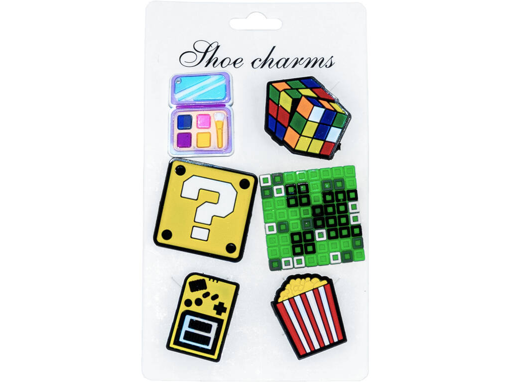 Épingles décoratives pour Eva Clogs Gamer Pack 6 pcs.