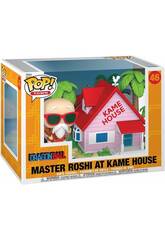 imagen Funko Pop Town Dragon Ball Figura Master Roshi con Kame House