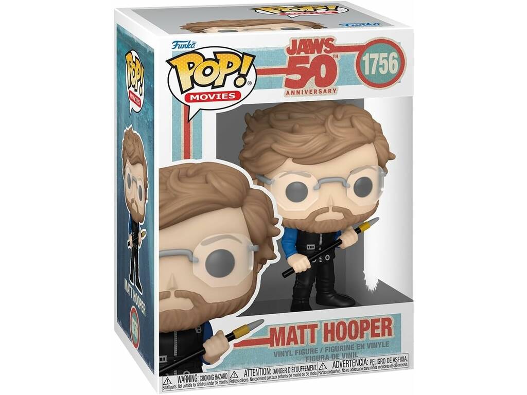Funko Pop Movies Tiburón 50 Aniversario Figura Matt Hooper