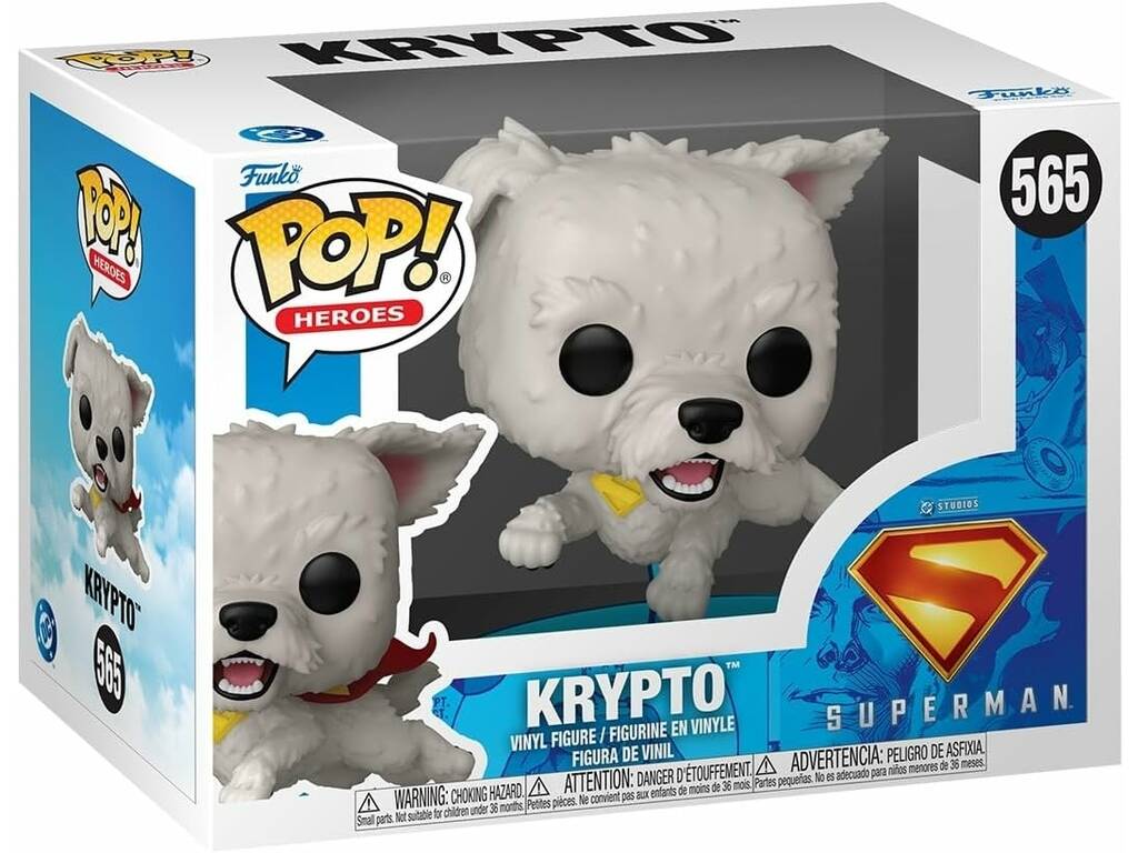 Funko Pop Heroes Superman DC Studios Figura Krypto