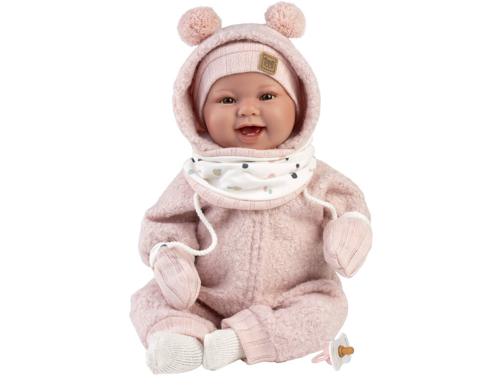 Poupée nouveau-né Tala Sonrisas de 44 cm avec tétine