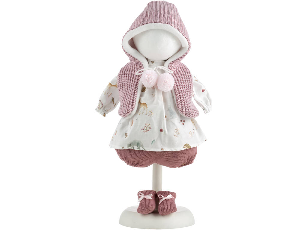 Robe pour poupée 38 cm Gilet à capuche et chaussettes