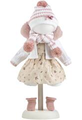 Robe pour poupe 38 cm avec bonnet, charpe et chaussettes