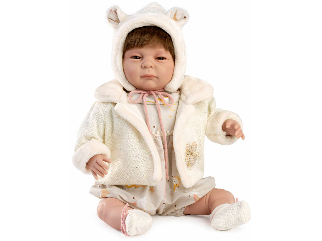 Poupée bébé pleureur Victor de 50 cm avec poids réel et veste