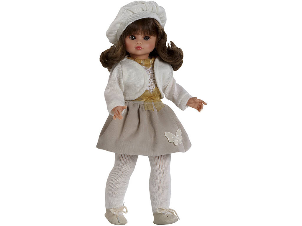 Poupée Fany Robe et écharpe blanche de 40 cm