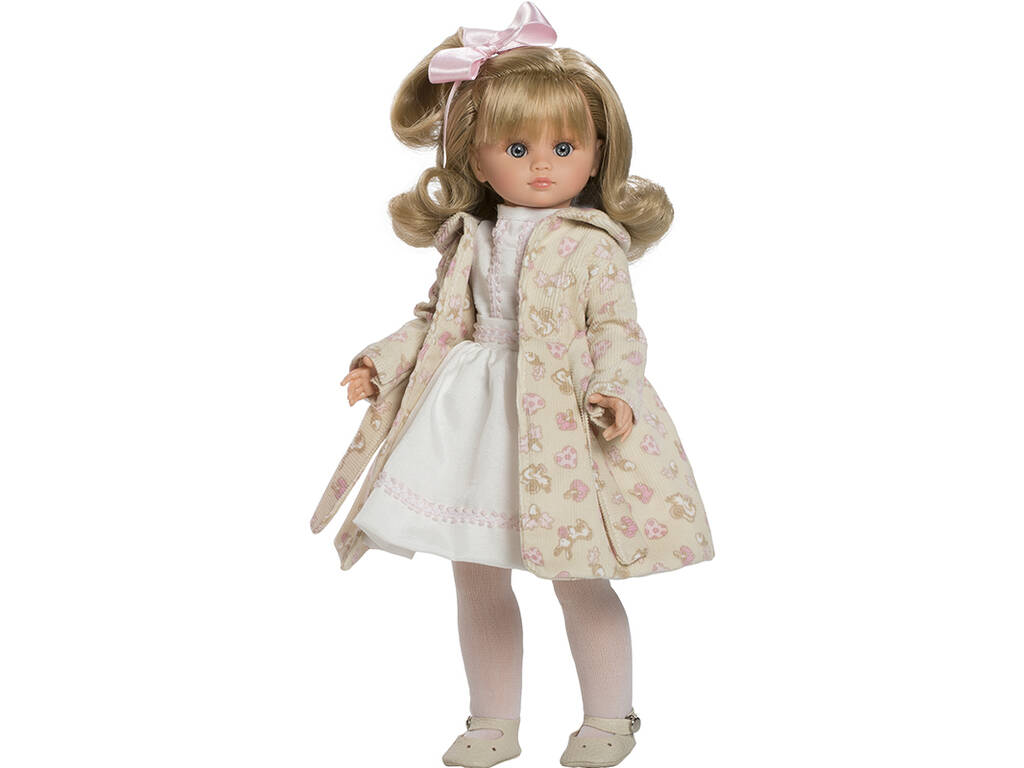 Poupée Fany Manteau long beige avec nœud de 40 cm