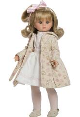 Poupée Fany Manteau long beige avec nœud de 40 cm