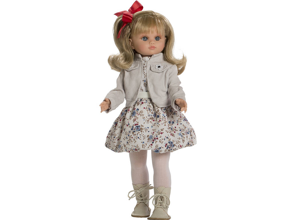 Poupée Fany Robe à fleurs et veste de 40 cm