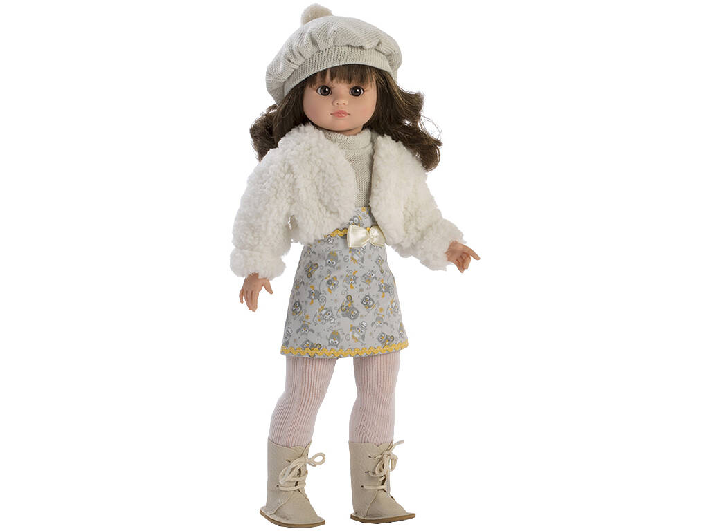 Poupée Fany Robe et veste en fourrure 40 cm