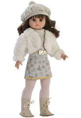 Poupée Fany Robe et veste en fourrure 40 cm
