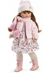 Poupée Fany Robe et écharpe roses, 40 cm