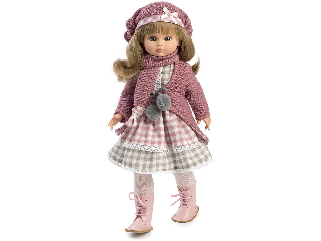Poupée Fany Veste et bonnet roses de 40 cm