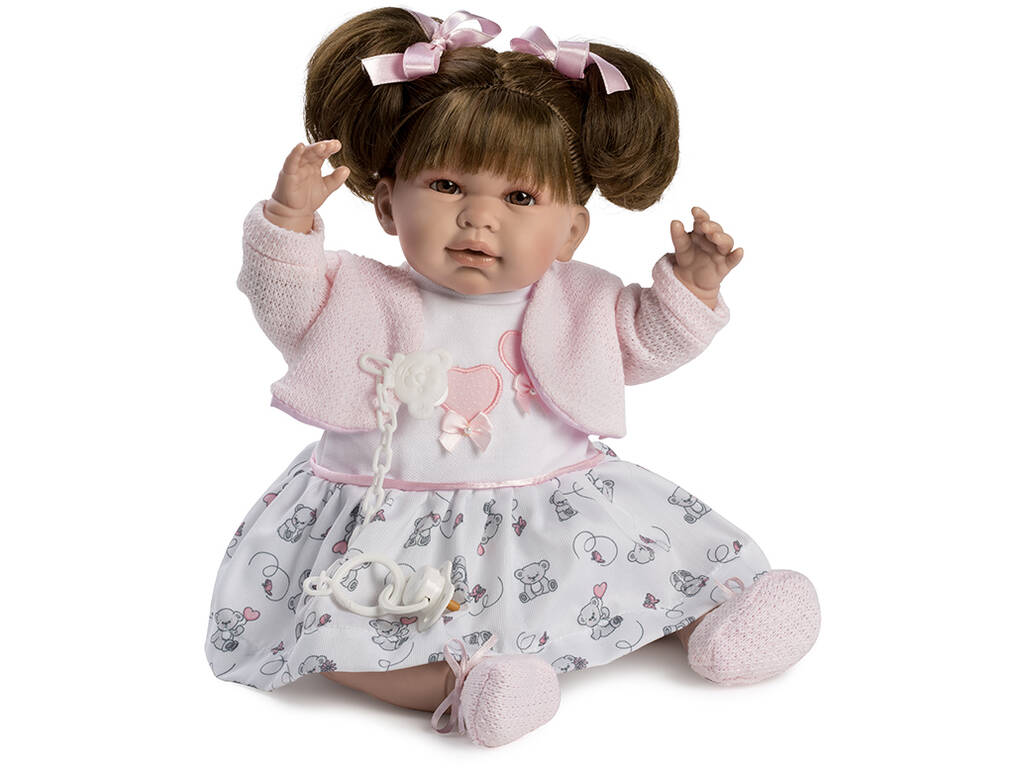 Poupée bébé pleureuse Daniela de 45 cm avec nattes
