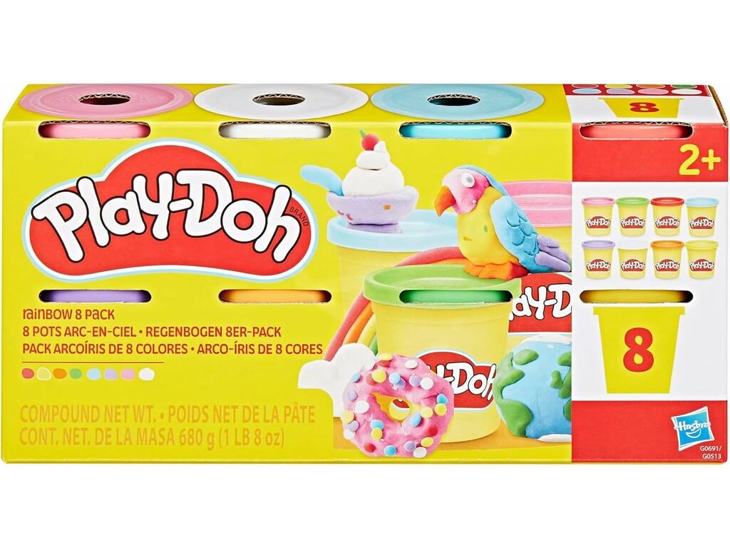 PlayDoh Pack de 8 pots
