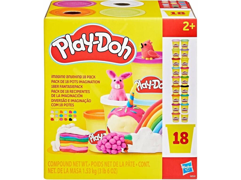 PlayDoh 18 paquets de pots de 85g