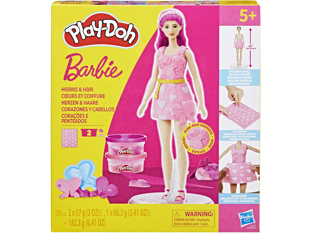 Playdoh Barbie Coeurs et Cheveux