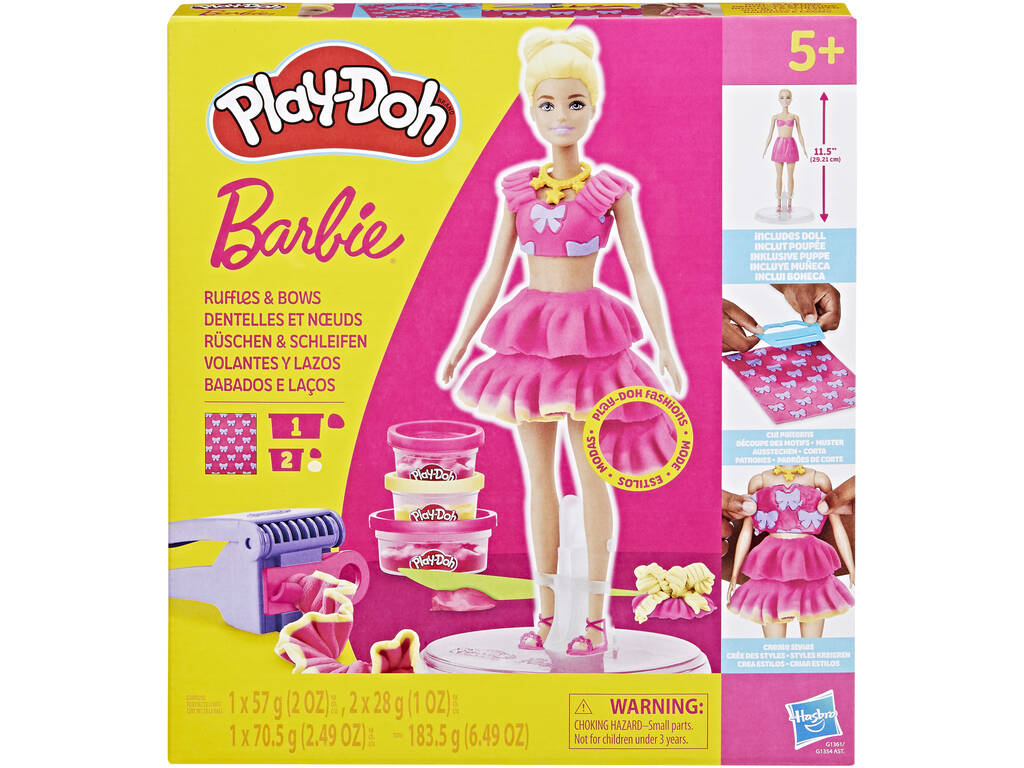 Playdoh Barbie Volantes y Lazos