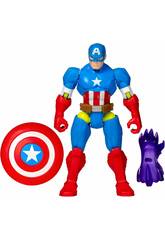 imagen Marvel MixMashers Figura Básica Capitán América con Accesorios