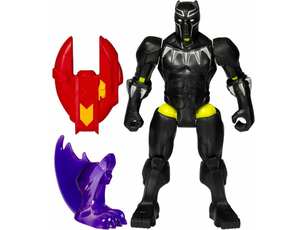 Marvel MixMashers Figura Básica Black Panther con Accesorios