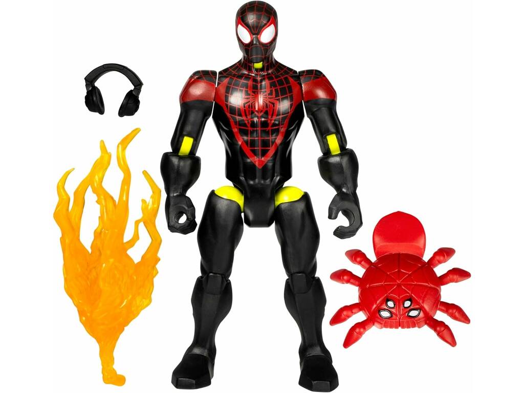 Marvel MixMashers Figura Básica Miles Morales con Accesorios