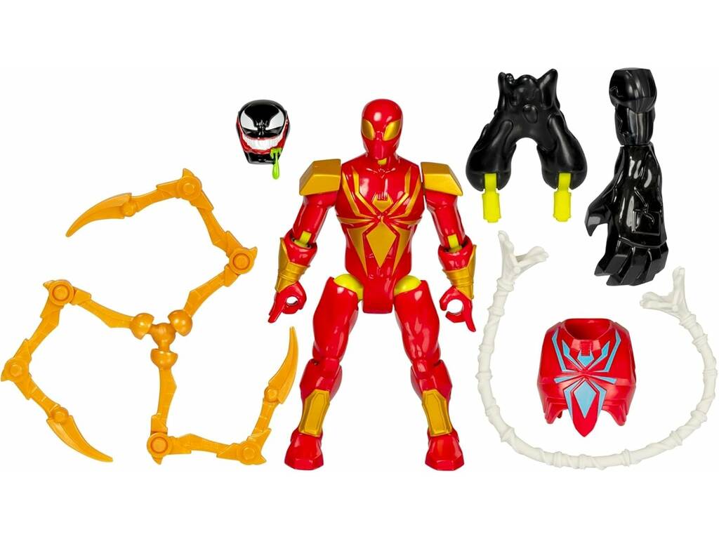 Marvel MixMashers Figura Deluxe Iron Spider con Accesorios