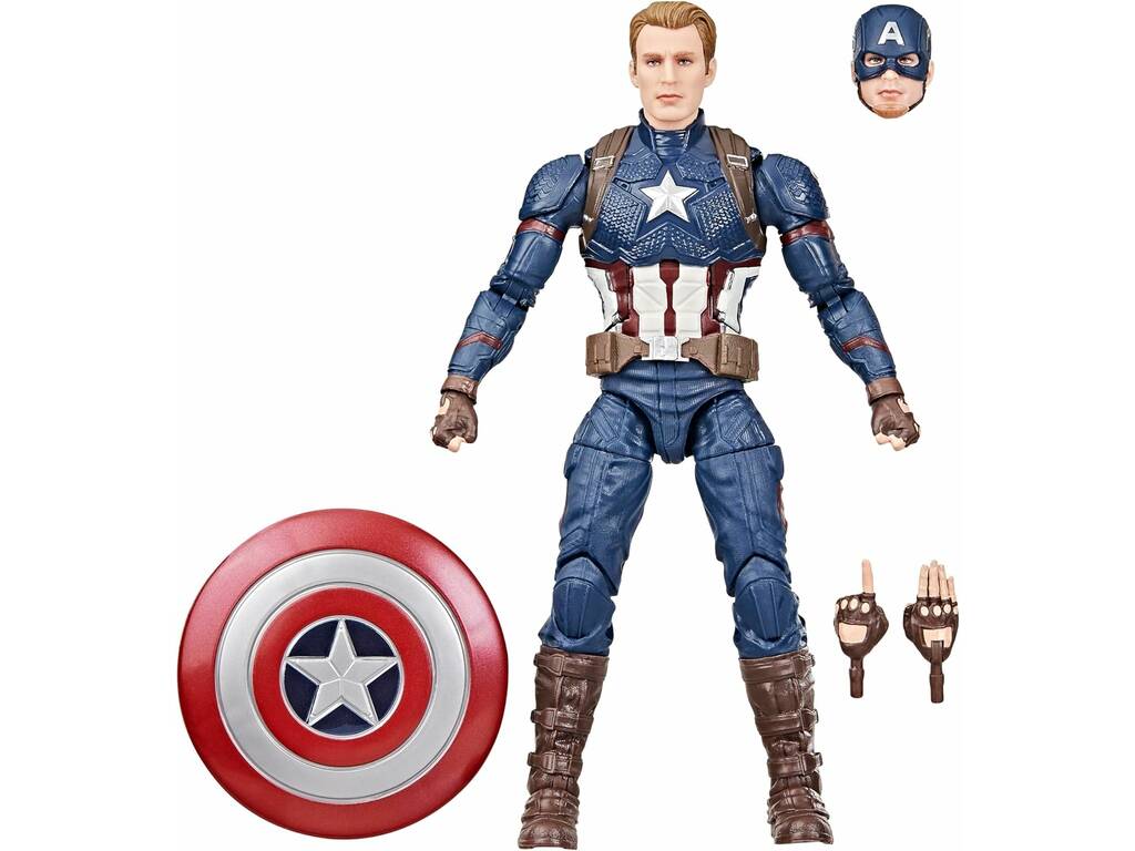 Marvel Legends Series Figura Capitán América de 16 cm