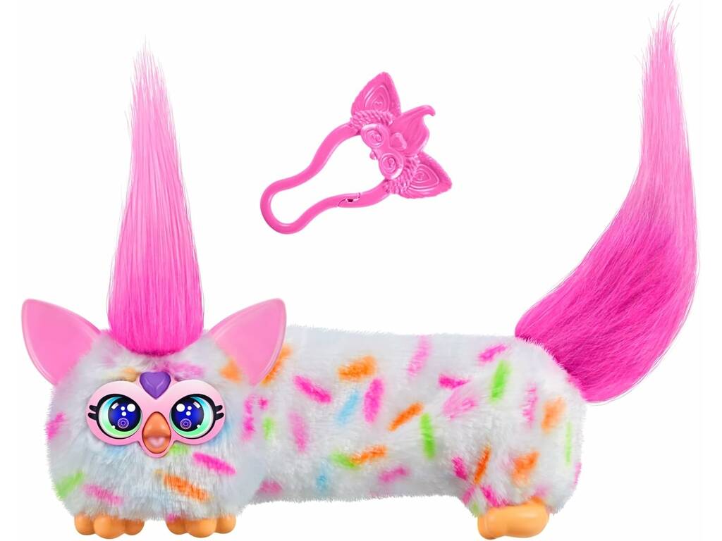 Furby Furblets DJ Peluche Berry-Cup-Cake avec sons