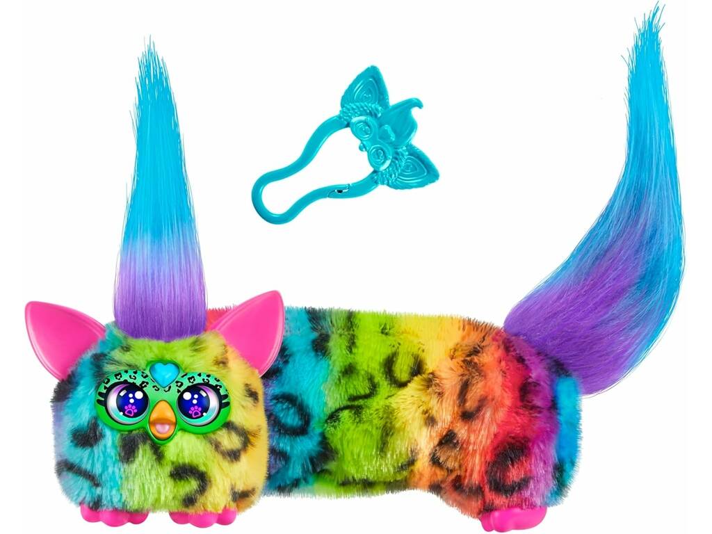 Furby Furblets DJ Peluche Rain-Bow-Kat avec sons