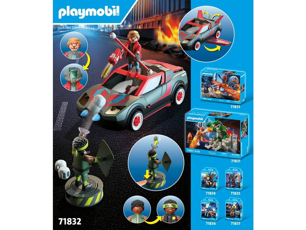 Playmobil Héroes con Vehículo Volador
