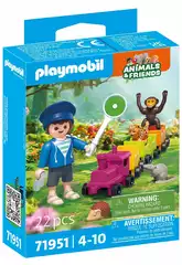 Playmobil Animals & Friends Piccolo viaggio in locomotiva