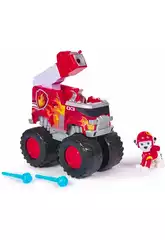 Patrulla Canina Rescue Wheels Figura Marshall con Vehículo Fire Truck