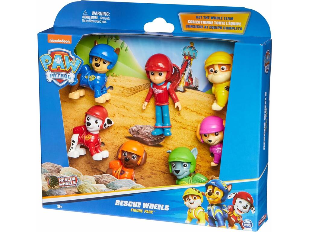 Patrulha Canina Rescue Wheels Pack 7 Figuras
