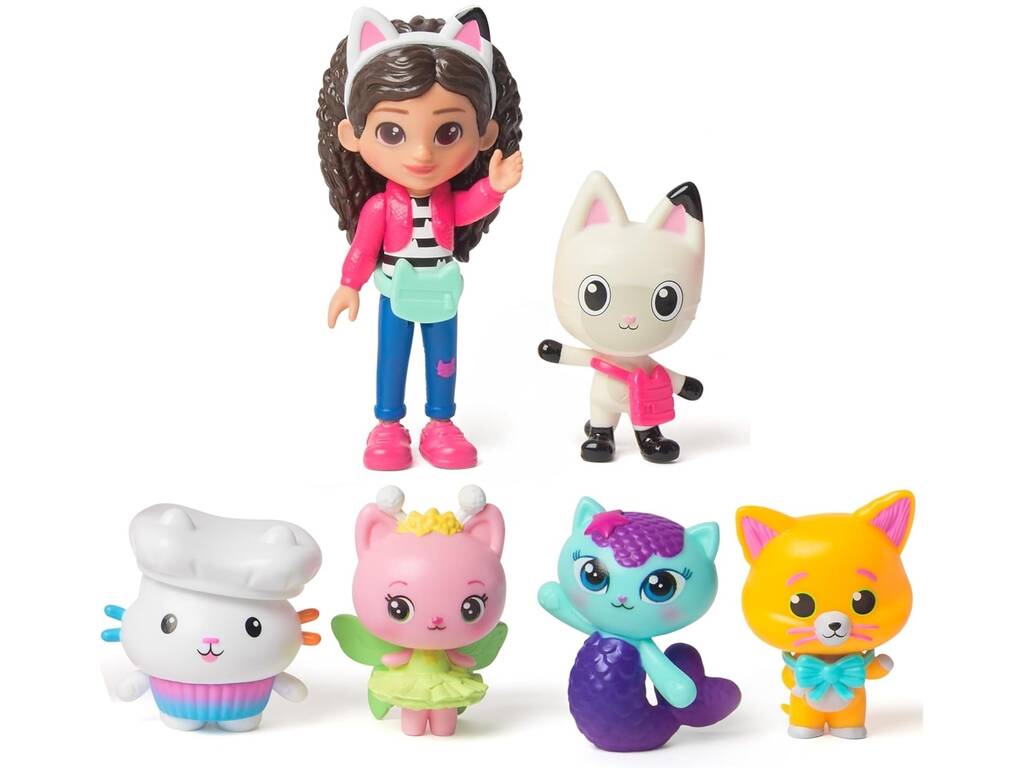 La maison de poupées de Gabby Pack 6 figurines Cat-Venturas