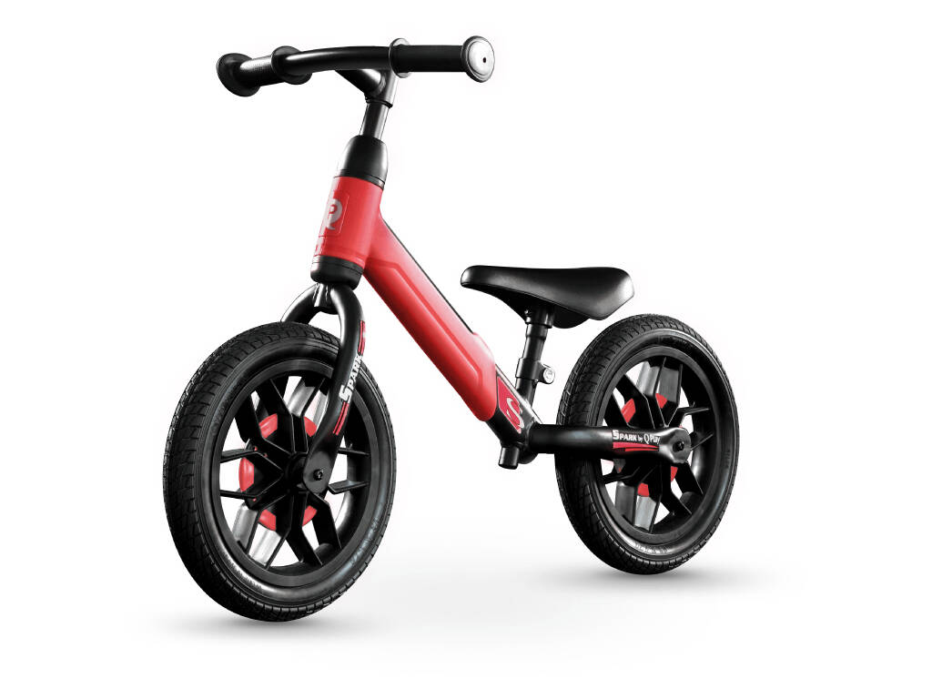 Bicicleta sin Pedales Spark Roja 12” con Luces LED en las Ruedas
