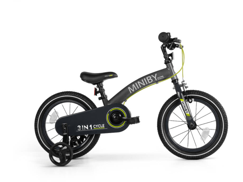 Bicicleta Miniby 3 en 1 de 14” con Estabilizadores