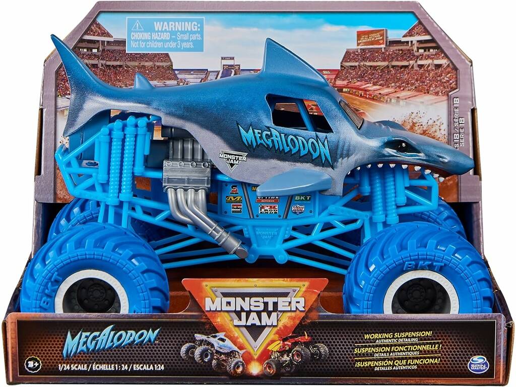 Monster Jam Megalodon Véhicule moulé 1:24