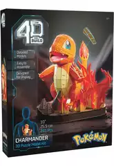 Puzzle 4D Build Pokémon Figura Charmander de 241 Peças