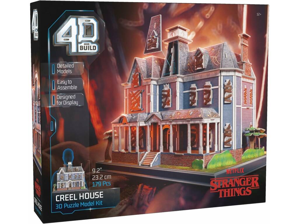 Puzzle 4D Build Stranger Things Figurine Maison Creel de 179 pièces