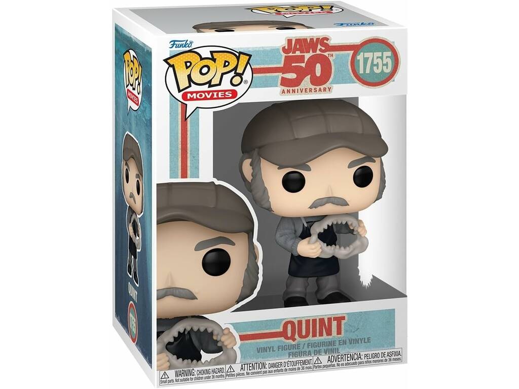 Funko Pop Movies Tiburón 50 Aniversario Figura Quint
