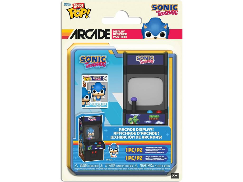 Funko Bitty Pop Arcade Sonic The Hedgehog con Sonic