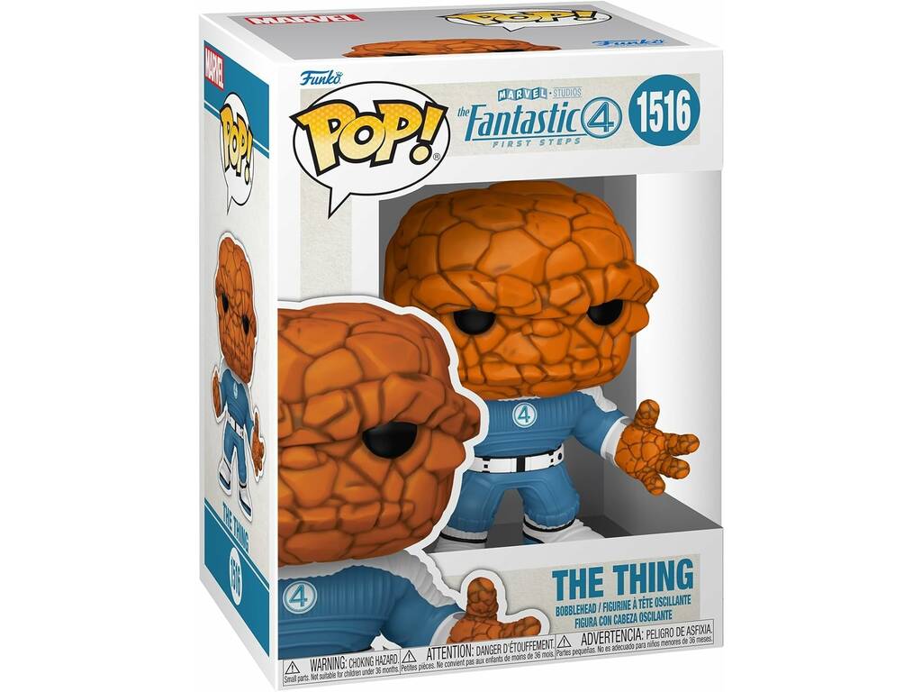 Funko Pop Les 4 Fantastiques Premiers Pas Figurine La Chose avec tête oscillante