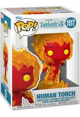 imagen Funko Pop Les 4 Fantastiques Premiers Pas Figurine La Torche humaine avec tête oscillante