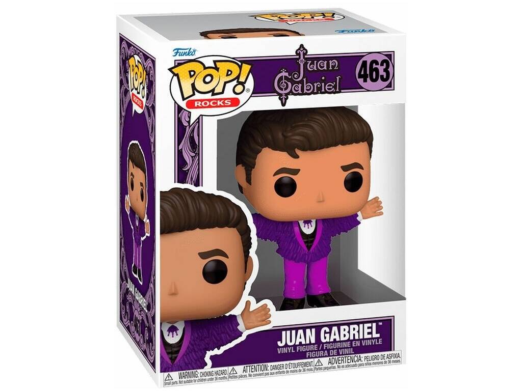 Funko Pop Rocks Figura Juan Gabriel con Traje Morado de Flecos