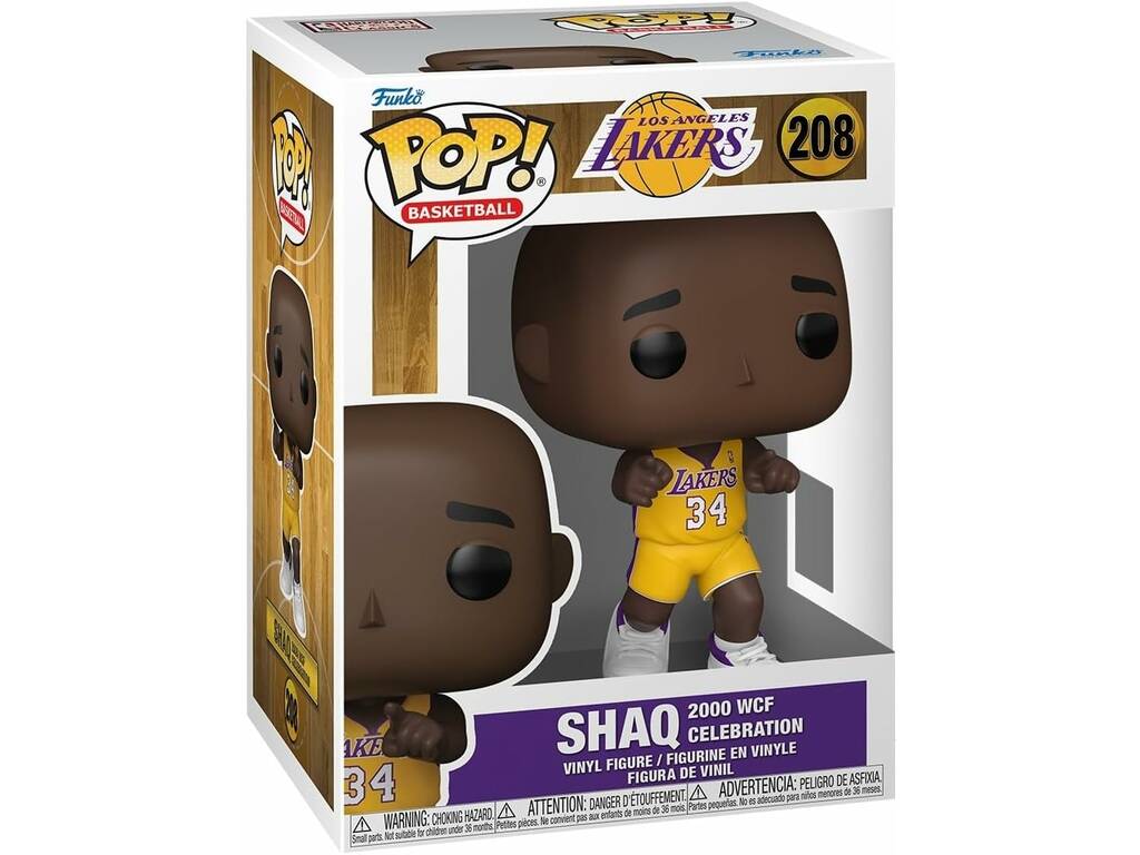 Funko Pop Basketball NBA Los Angeles Lakers Figure Shaq 2000 WCF Celebration