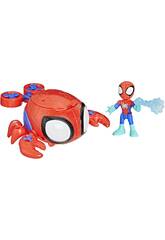 Spidey Waterwebs Spider Crab Figure et vhicule