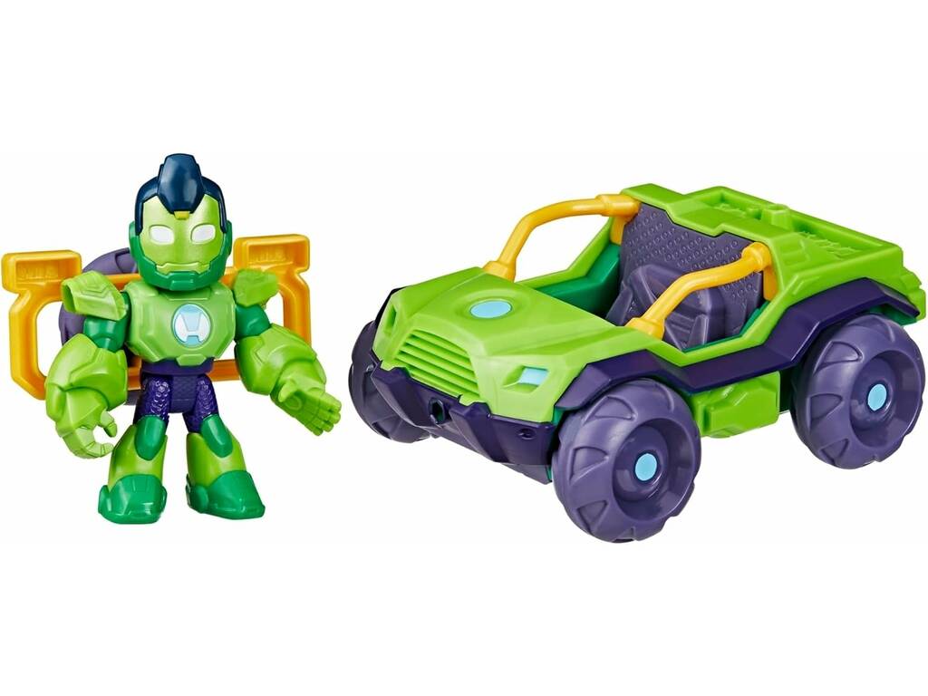 Marvel Iron Man And His Awesome Friends Iron Hulk Figure Iron Hulk avec Iron Bolide